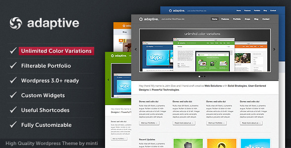 adaptive 60 Awesome WordPress Themes of February 2012