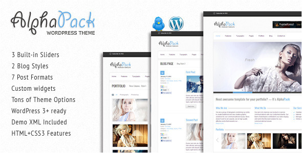 alphapack 60 Awesome WordPress Themes of February 2012