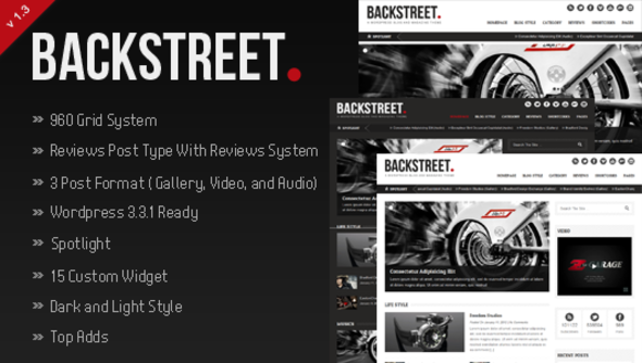 backstreet 60 Awesome WordPress Themes of February 2012