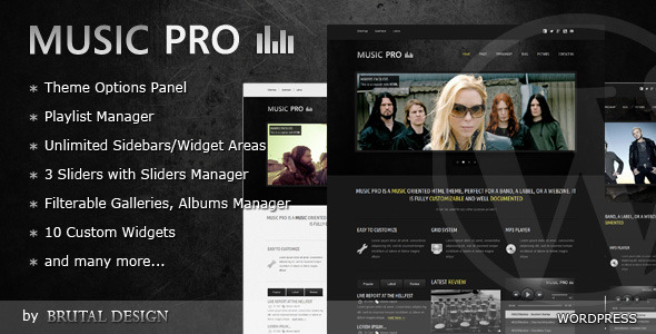 music pro 60 Awesome WordPress Themes of February 2012