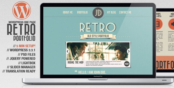retro 60 Awesome WordPress Themes of February 2012