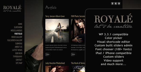 royale 60 Awesome WordPress Themes of February 2012