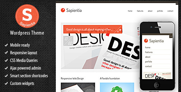 sapientia 60 Awesome WordPress Themes of February 2012