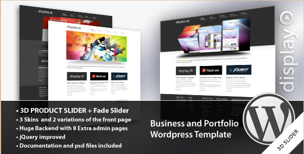 Display 3 in 1 - WordPress Portfolio Theme