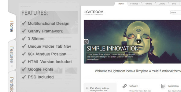 Lightroom - Premium Joomla 2.5 Template
