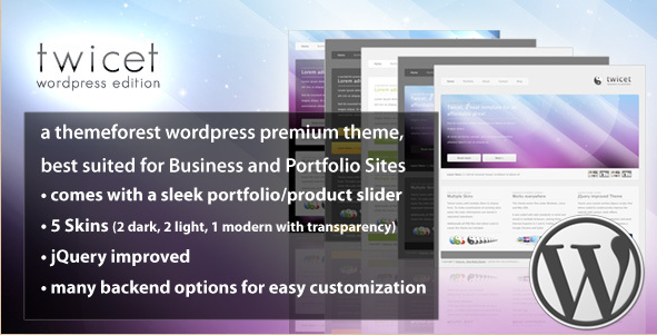 Twicet - Business WordPress Portfolio Theme